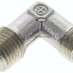 Winkel-Schneidringverschraub. NPT 1/4"-6 L (M12x1,5), ohne Mutter & Schneidring, Stahl verzinkt