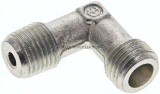 Winkel-Schneidringverschraub. R 1/4"-6 S (M14x1,5), ohne Mutter & Schneidring, Stahl verzinkt