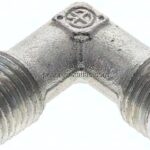 Winkel-Schneidringverschraub. NPT 1/4"-6 S (M14x1,5), ohne Mutter & Schneidring, Stahl verzinkt