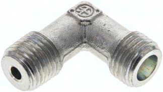 Winkel-Schneidringverschraub. NPT 1/4"-6 S (M14x1,5), ohne Mutter & Schneidring, Stahl verzinkt