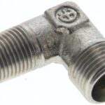 Winkel-Schneidringverschraub. R 1/8"-8 LL (M12x1), ohne Mutter & Schneidring, Stahl verzinkt