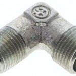 Winkel-Schneidringverschraub. NPT 1/8"-8 LL (M12x1), ohne Mutter & Schneidring, Stahl verzinkt