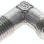 Winkel-Schneidringverschraub. M 12x1,5 (konisch)-8 L (M14x1,5), ohne Mutter & Schneidring, Stahl ver