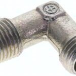 Winkel-Schneidringverschraub. R 1/4"-8 L (M14x1,5), ohne Mutter & Schneidring, Stahl verzinkt