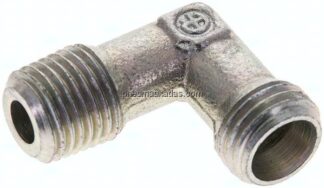 Winkel-Schneidringverschraub. R 1/4"-8 L (M14x1,5), ohne Mutter & Schneidring, Stahl verzinkt