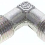 Winkel-Schneidringverschraub. NPT 1/4"-8 L (M14x1,5), ohne Mutter & Schneidring, Stahl verzinkt