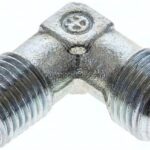 Winkel-Schneidringverschraub. M 14x1,5 (konisch)-8 S (M16x1,5), ohne Mutter & Schneidring, Stahl ver
