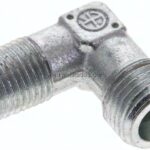 Winkel-Schneidringverschraub. R 1/4"-8 S (M16x1,5), ohne Mutter & Schneidring, Stahl verzinkt