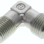 Winkel-Schneidringverschraub. NPT 1/4"-8 S (M16x1,5), ohne Mutter & Schneidring, Stahl verzinkt