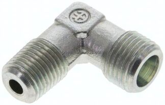 Winkel-Schneidringverschraub. NPT 1/4"-8 S (M16x1,5), ohne Mutter & Schneidring, Stahl verzinkt