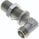 Winkel-Schott-Schneidringverschr. 10 S (M18x1,5), ohne Mutter & Schneidring, Stahl verzinkt