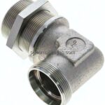Winkel-Schott-Schneidringverschr. 42 L (M52x2), ohne Mutter & Schneidring, Stahl verzinkt