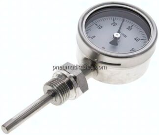 Bimetallthermometer, senkrecht D63/0 bis +60°C/63mm