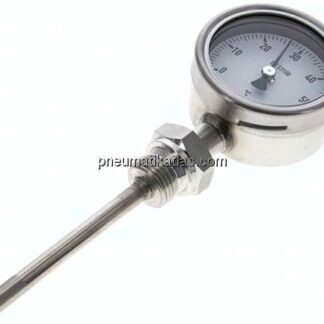 Bimetallthermometer, senkrecht D63/0 bis +60°C/100mm