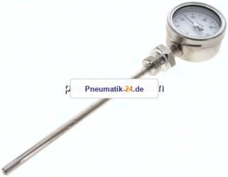 Bimetallthermometer, senkrecht D63/0 bis +120°C/200mm