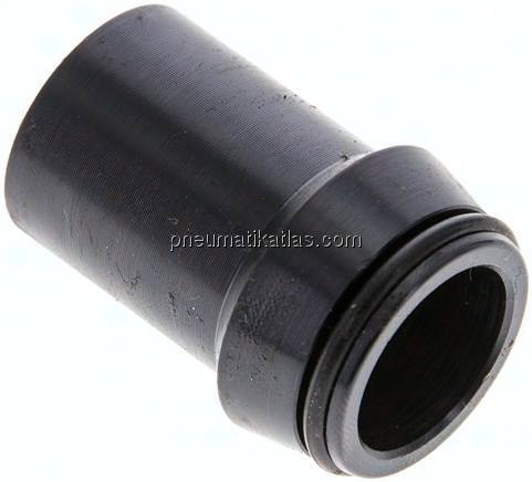 Anschweißnippel 22 x 2,5mm, Stahl phosphatiert