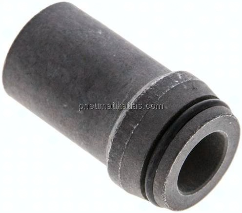 Anschweißnippel 25 x 5mm, Stahl phosphatiert