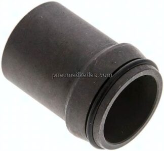 Anschweißnippel 28 x 2,5mm, Stahl phosphatiert