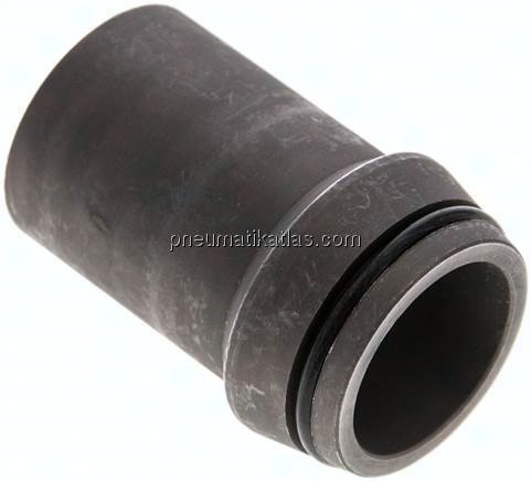 Anschweißnippel 30 x 3mm, Stahl phosphatiert