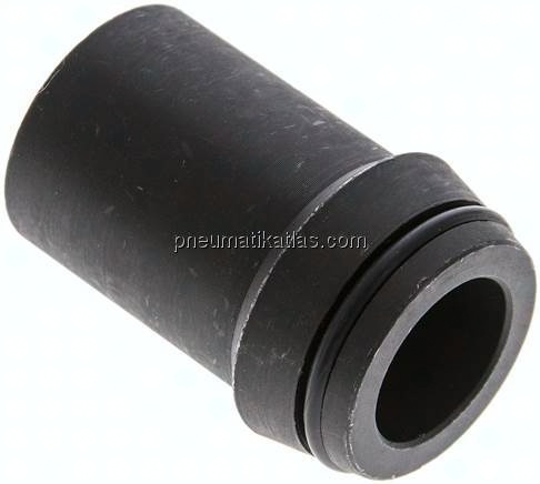 Anschweißnippel 30 x 5mm, Stahl phosphatiert