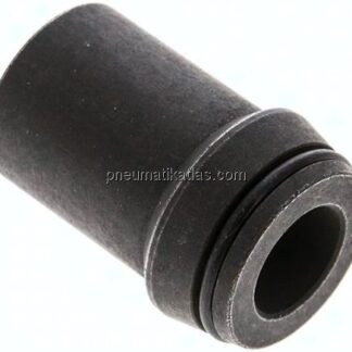 Anschweißnippel 30 x 6mm, Stahl phosphatiert