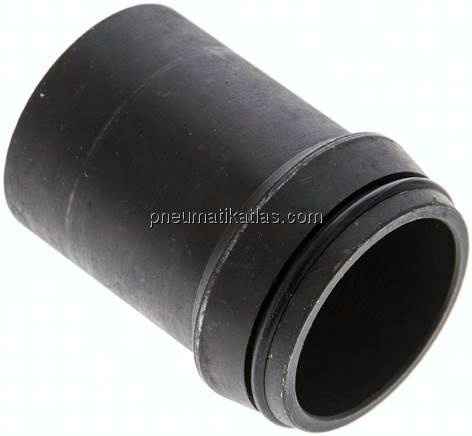 Anschweißnippel 38 x 3mm, Stahl phosphatiert