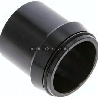 Anschweißnippel 42 x 3mm, Stahl phosphatiert