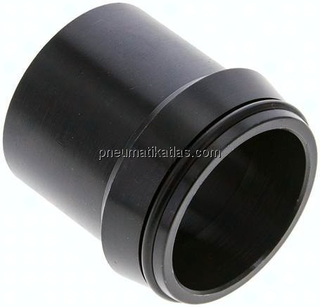 Anschweißnippel 42 x 3mm, Stahl phosphatiert