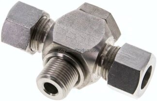 T-Schwenkverschraubung G 3/8"-12 L (M18x1,5), 1.4571