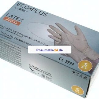 Latex-Einmalhandschuhe, puderfrei, natur, S, 100er Box