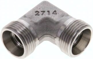 Winkel-Schneidringverschraubung 15 L (M22x1,5), ohne Mutter & Schneidring, 1.4571