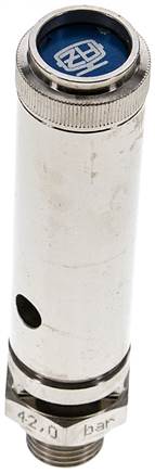 TÜV-Sicherheitsventil G 1/4" (DN8), 42,00 bar, Messing vernickelt