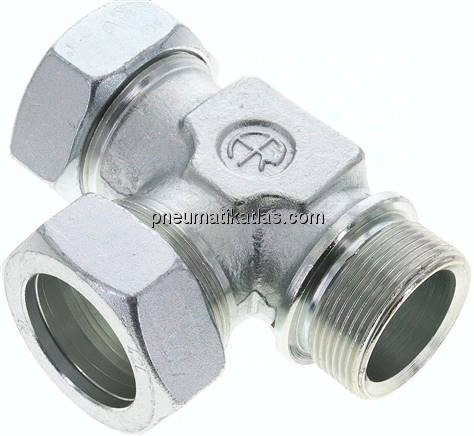 LE-Schneidringverschraubung G 1-1/2"-42 L (M52x2), Stahl verzinkt