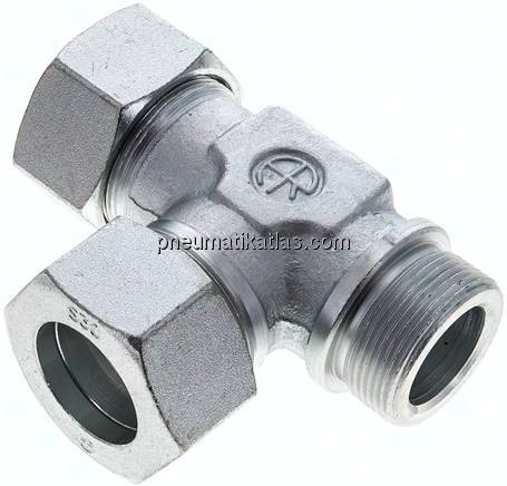 LE-Schneidringverschraubung G 1-1/2"-38 S (M52x2), Stahl verzinkt