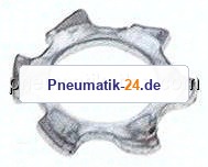 Zahnscheibe DIN 6797A, außengezahnt, 3,2mm (M 3), Stahl verzinkt