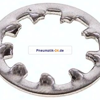 Zahnscheibe DIN 6797J, innengezahnt, 10,5mm (M 10), Edelstahl A2
