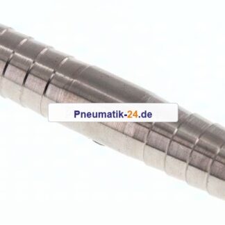 Schlauchverbindungsrohr 13 (1/2")mm-13 (1/2")mm, 1.4301