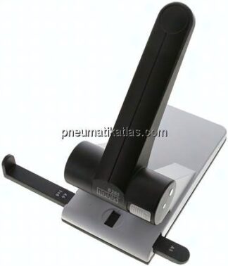 NOVUS Registraturlocher, 65 Blatt (2-fach), schwarz-grau