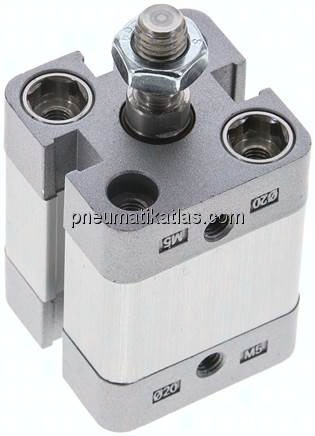 ISO 21287-Zylinder, einfachw., Kolben 20mm, Hub 10mm