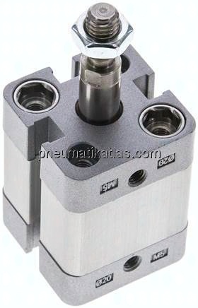 ISO 21287-Zylinder, einfachw., Kolben 20mm, Hub 10mm