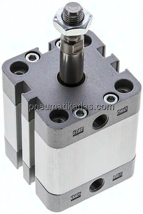 ISO 21287-Zylinder, einfachw., Kolben 40mm, Hub 20mm
