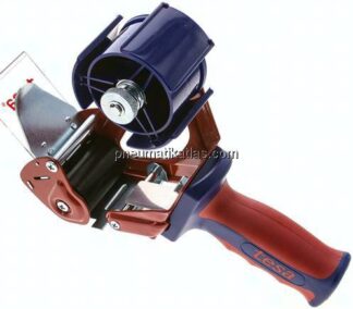 Packband-Handabroller TESA-Industrie-Handabrollgerät für Folienpackbänder. Ausgestattet mit Metallra