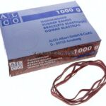 Gummibänder, rot, 200 x 6 mm, 1000 g im Karton