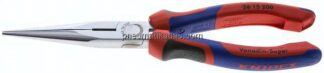 Flachrundzange, gerade Backen, verchromt mit 3K-Griffen
