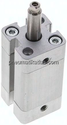 Kompaktzylinder, einfachwirkend, Kolben 12mm, Hub 20mm