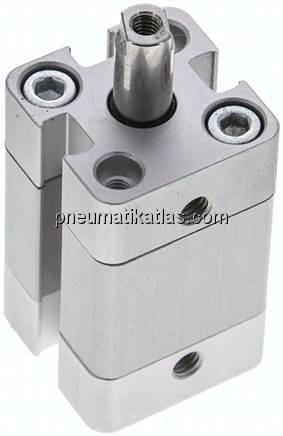 Kompaktzylinder, einfachwirkend, Kolben 16mm, Hub 10mm