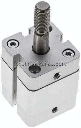 Kompaktzylinder, einfachwirkend, Kolben 25mm, Hub 10mm