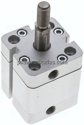 Kompaktzylinder, einfachwirkend, Kolben 32mm, Hub 15mm