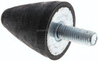 Gummi-Metall-Puffer, parabolisch (Typ KP), 30x36mm, M 8(AG), Stahl verzinkt