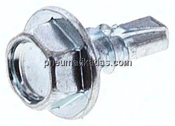 Bohrschraube DIN 7504K, Sechskantkopf (Form K), 3,5x9,5mm